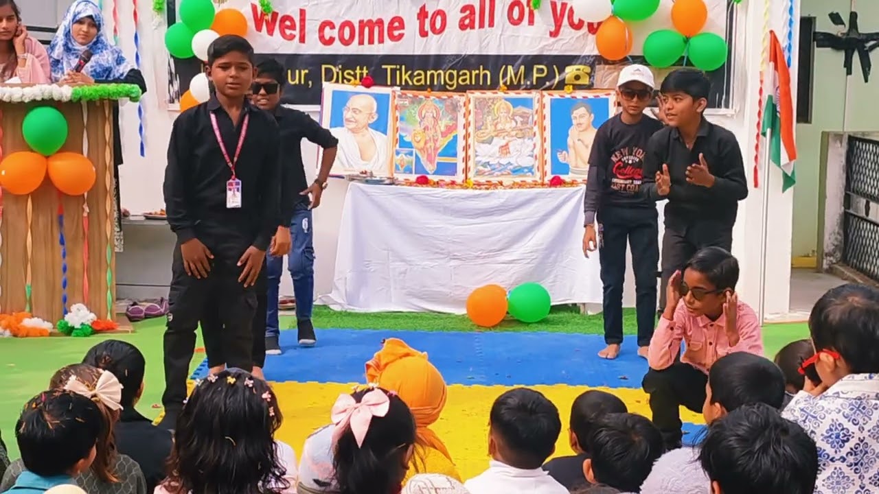 Class iv students stunning performance of avs school #dance #independenceday  #school #republicday 
