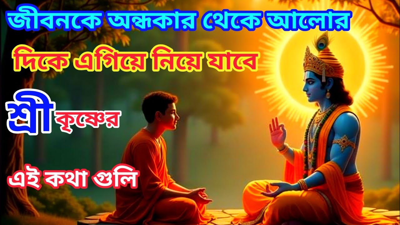অন্ধকার থেকে আলোর পথে | শ্রীকৃষ্ণের শিক্ষা ও আত্মার চূড়ান্ত জাগরণ 