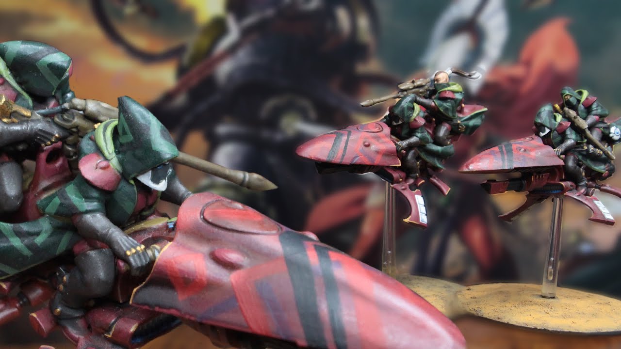 Speedpainting  Eldar: Shroud Runners // Eldritch Omens // Warhammer 40k