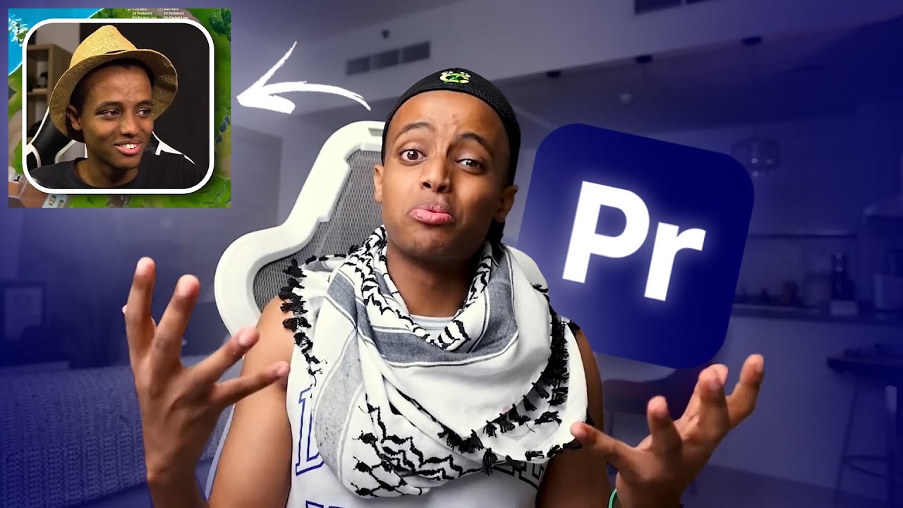 شرح عمل مقطع الفيس كام بحدود بيضاء ومقوسة مثل ابو فلة | Adobe Premiere Pro 2023