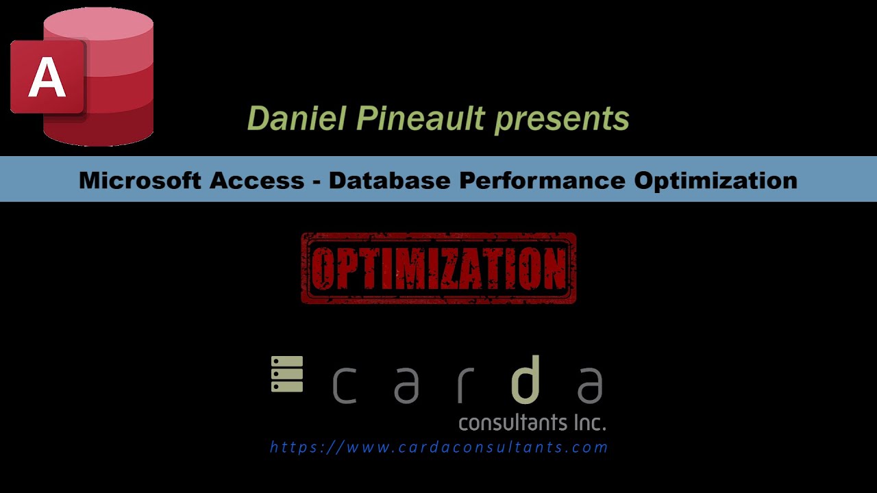 Microsoft Access - Database Performance Optimization