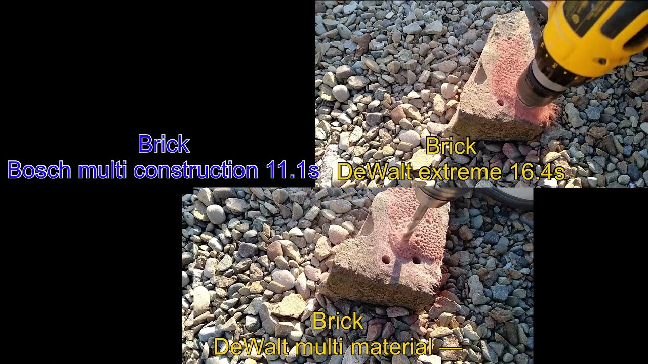Bosch multi construction vs DeWalt multi material vs DeWalt extreme.