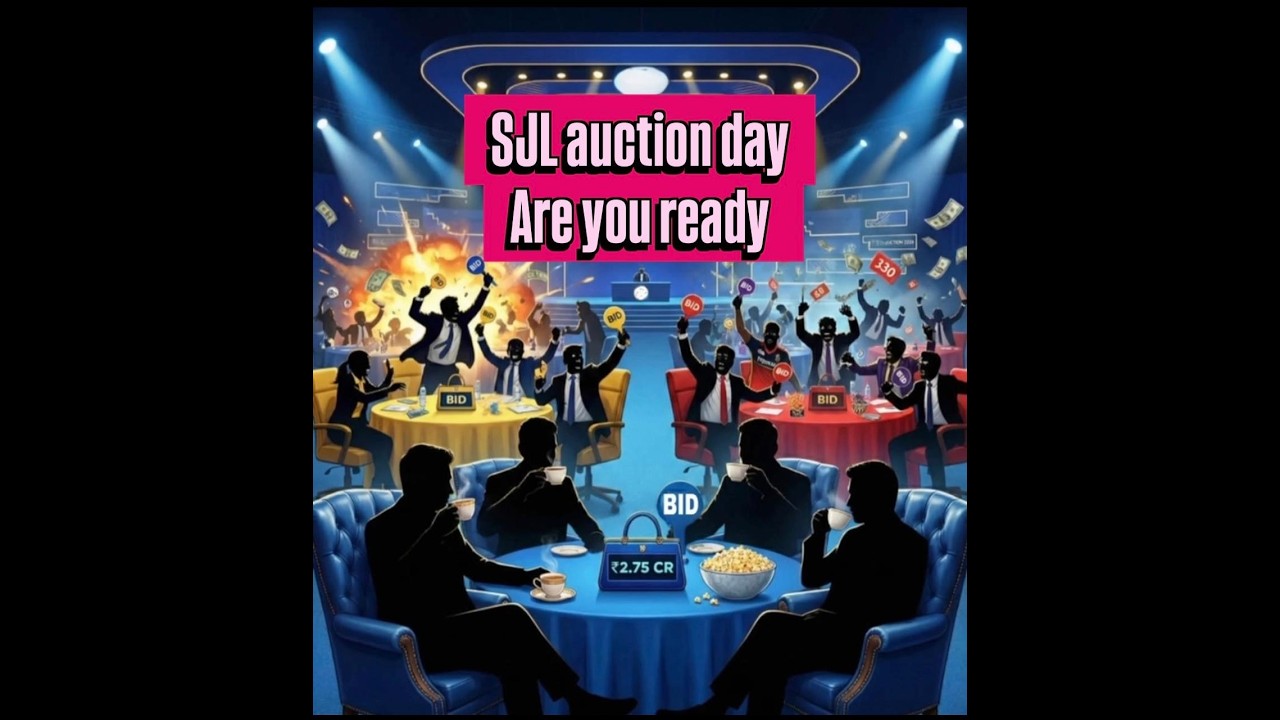 SJL  AUCTION DAY | 1ST SRI JEE LEAGUE |
