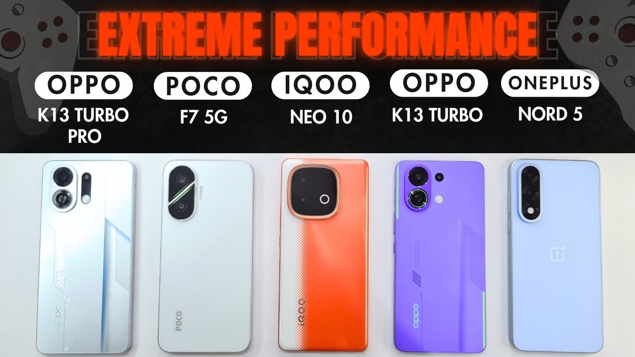 EXTREME PERFORMANCE | Heating | BATTERY | POCO F7 vs K13 Turbo Pro vs Neo 10 vs NORD 5 vs K13 Turbo