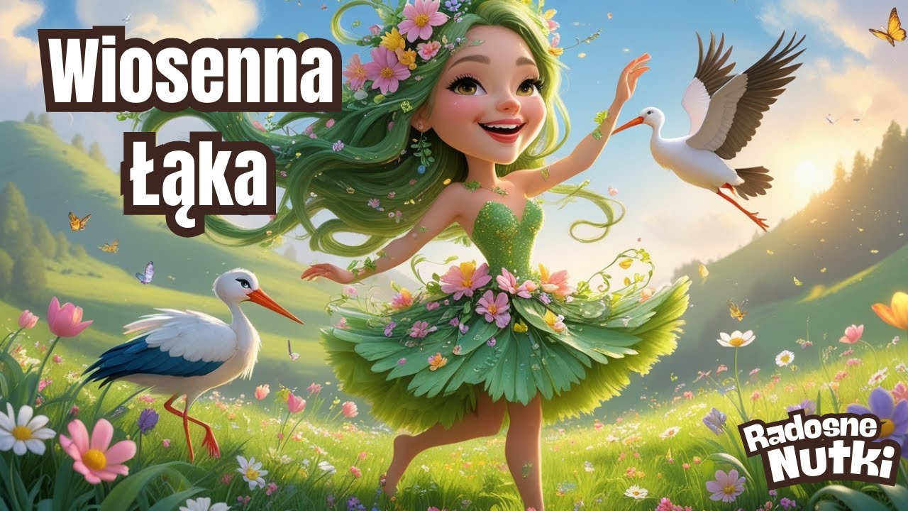 🎵 Radosne Nutki — Wiosenna Łąka — piosenki dla dzieci🎵
