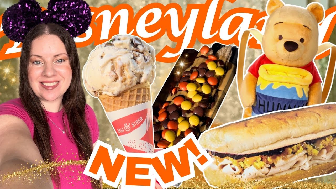 LATEST MUST TRY SEASONAL FOODS in DOWNTOWN DISNEY| Holiday Sandwich & Cutest NEW MERCH at Disneyland