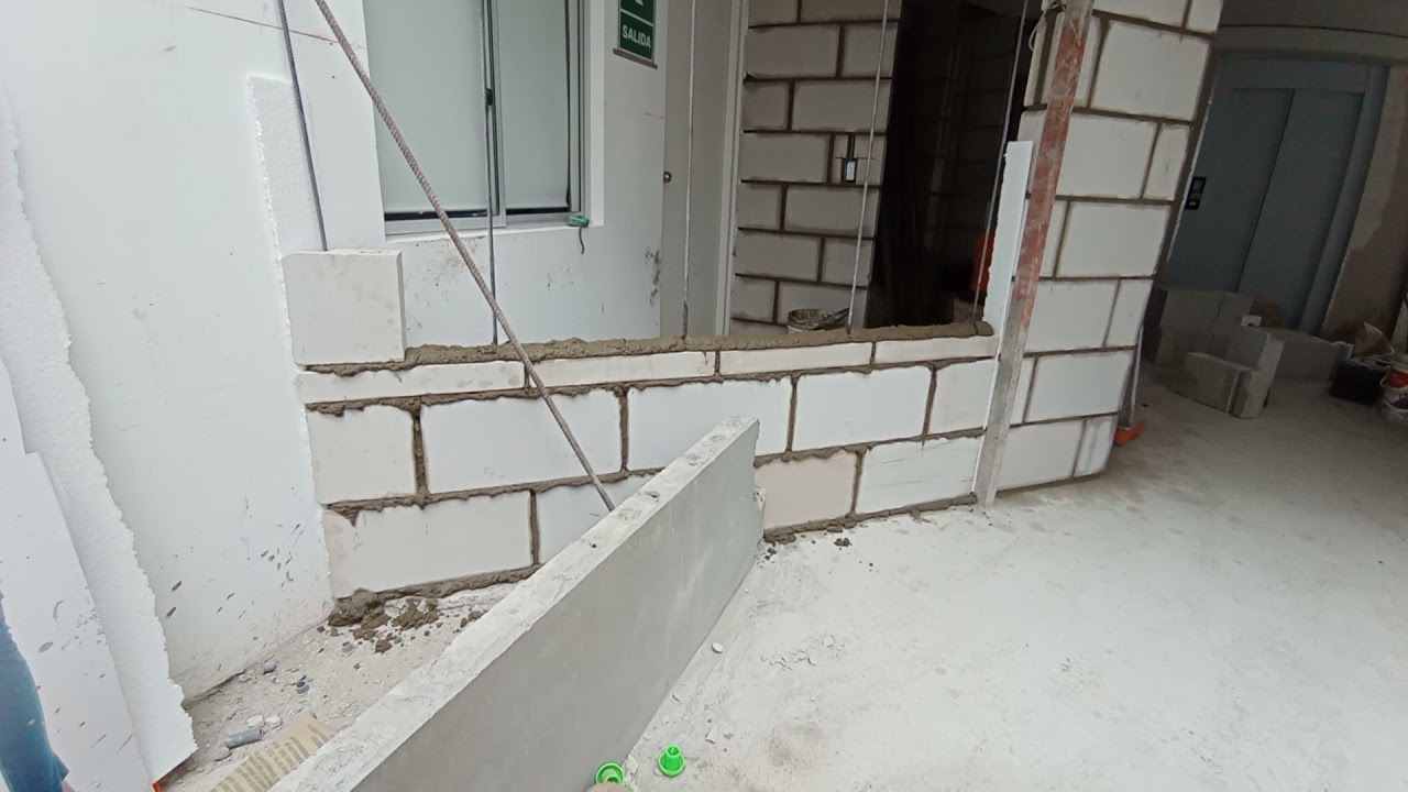 Muros con Ladrillo Blanco o Ladrillo SILICO CALCAREO #ingenieria #arquitectura #construcción #muros