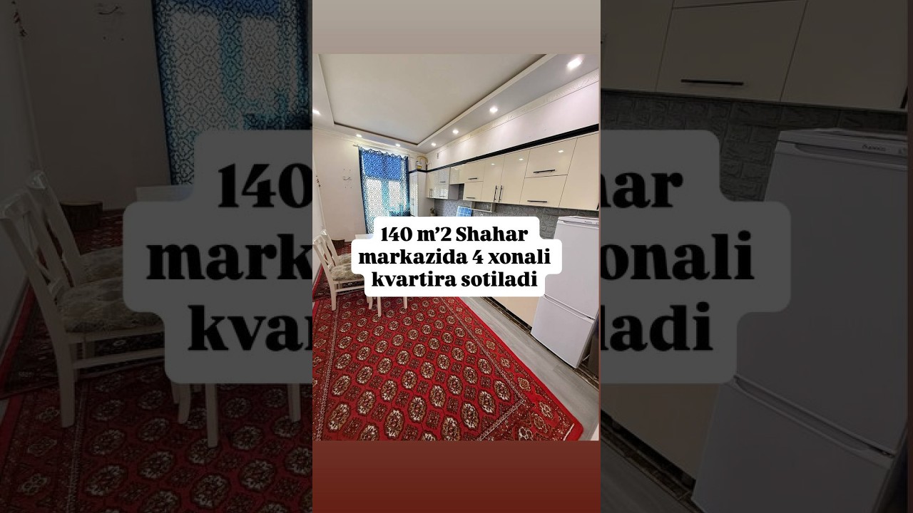 Urganch shahrida 4-5 qavatda dupleks 4 xonali kvartira sotiladi