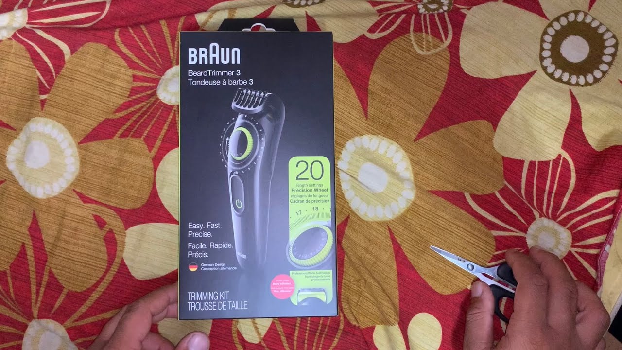 BRAUN beardtrimmer 3 unboxing | Braun beard trimmer BT3221