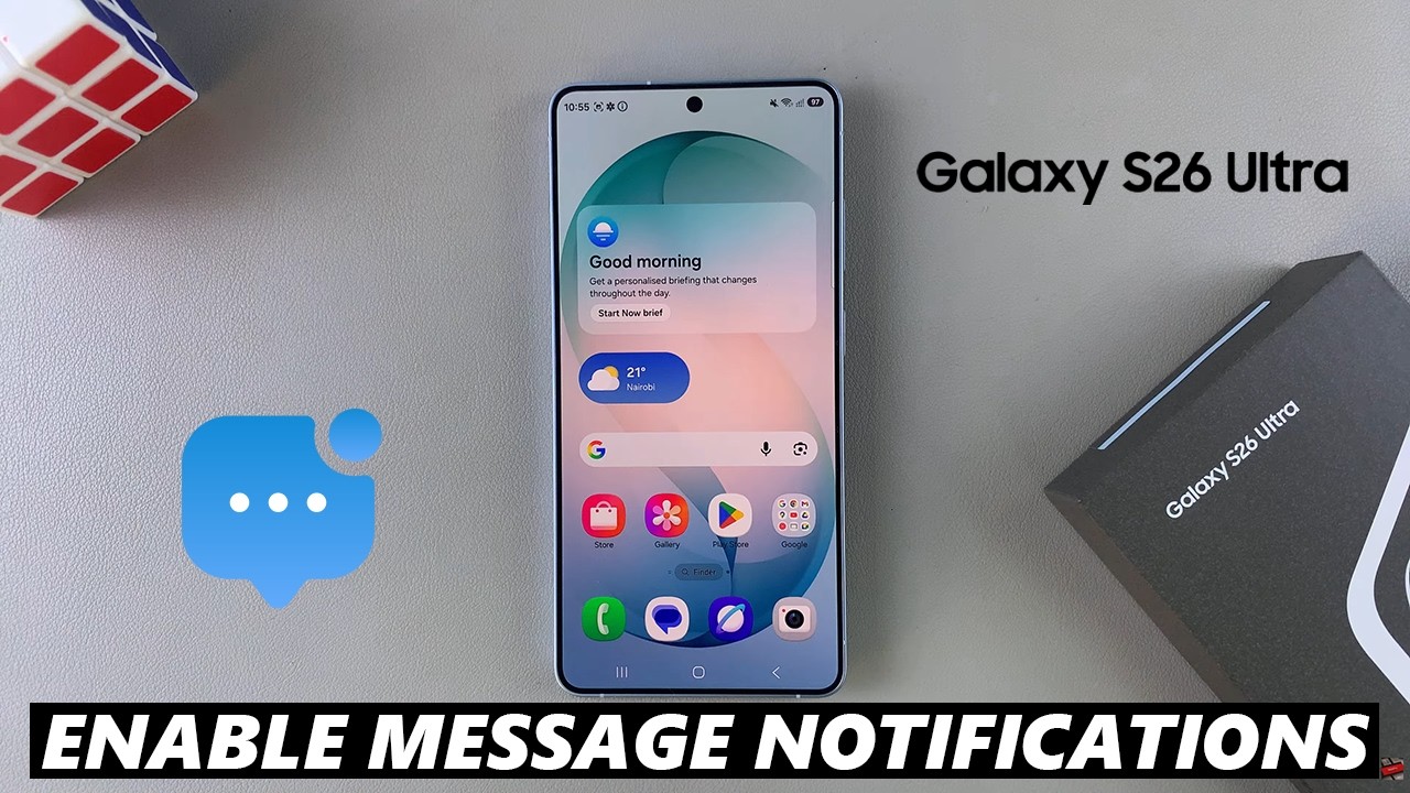 Samsung Galaxy S26 / S26 Ultra: Как включить уведомления о текстовых сообщениях
