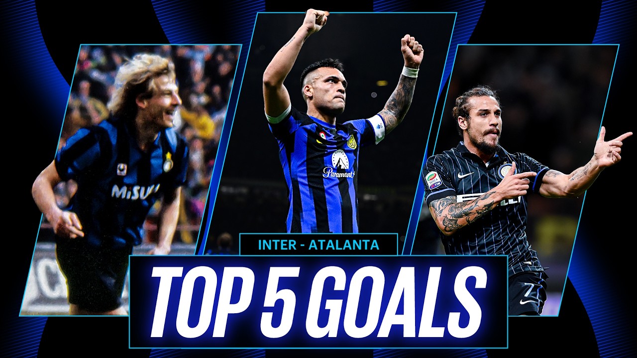 DAL 1990/91 AL 2024/25: SOLO GOL INCREDIBILI 🎞️⚫🔵 | TOP 5 GOL vs ATALANTA⚽