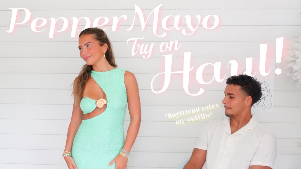 PEPPERMAYO TRY ON HAUL || Boyfriend rates my outfits