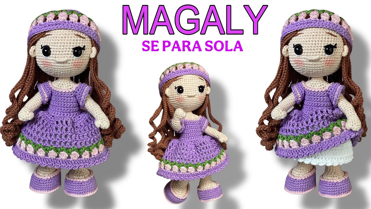 TUTORIAL MUÑECA MAGALY AMIGURUMI A CROCHET  PASO A PASO / parte 1