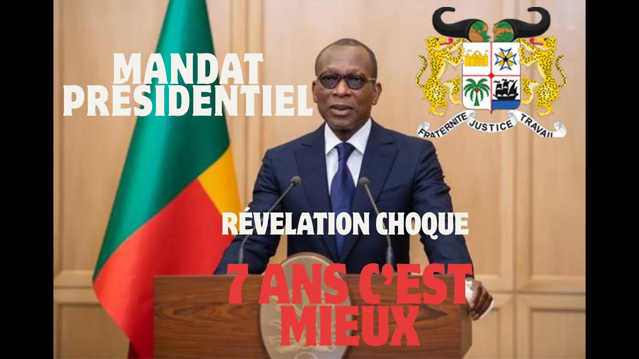 Mandat présidentiel de 7 ans au Bénin : Talon s’explique face à la polémique