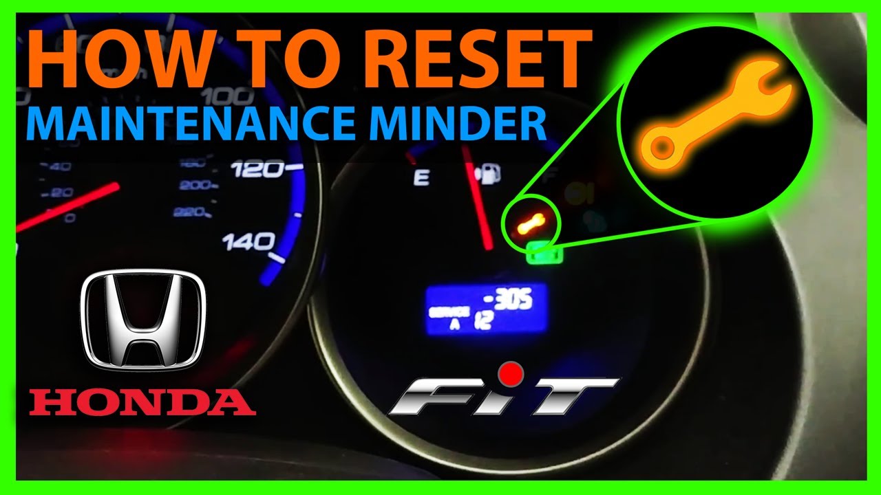 How To Reset the Service Codes or Maintenance Minder on the Honda Fit