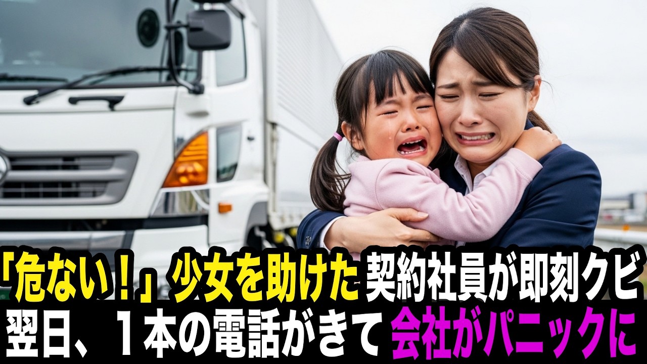 「今すぐクビだ！」泣きながら歩く迷子の少女を助けた契約社員　重要な大型契約に遅刻した翌日、一本の電話が鳴り...