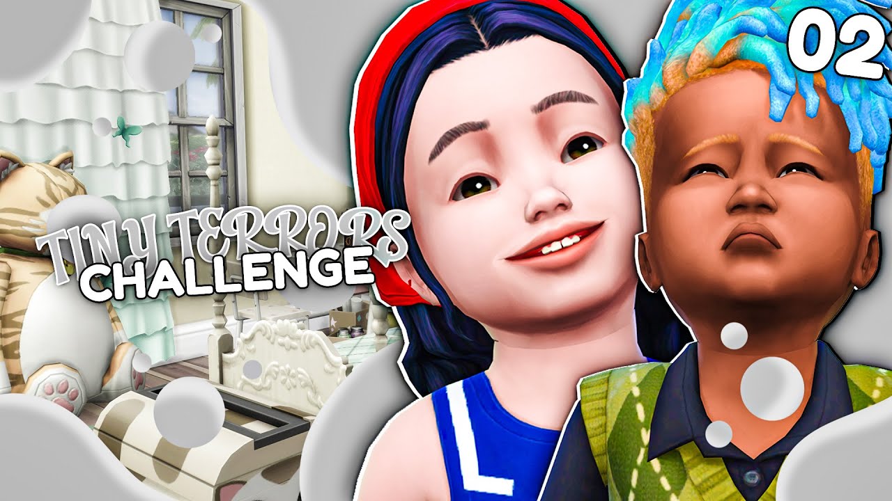 Des NOUVEAUX bambins REJOIGNENT Géraldine... 🥹 | TINY TERRORS CHALLENGE | EP.02 | SIMS 4