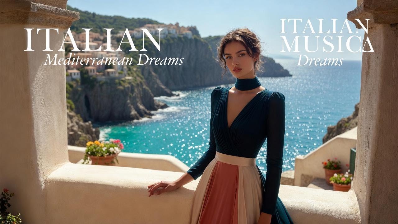 Italian Vibes & Mediterranean Relaxing Moments 🎶 Amalfi Coast 4K | Dolce Italia Music