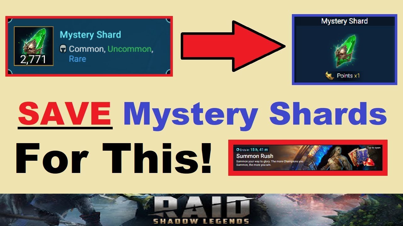 Save ~MYSTERY SHARDS~ For This!.. Event Efficiency Tips [RAID: Shadow Legends]