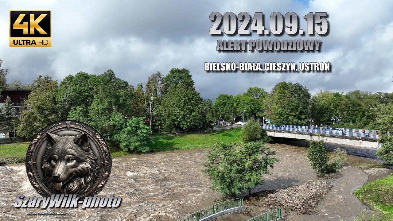 2024 09 15 Alert powodziowy Bielsko-Biała, Cieszyn, Ustroń