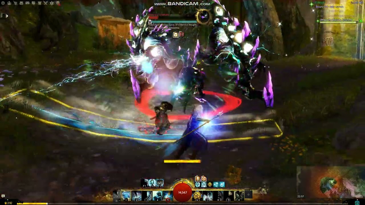 Guild Wars 2 - Guardian - Defeat the shadowy creatures - Arborstone