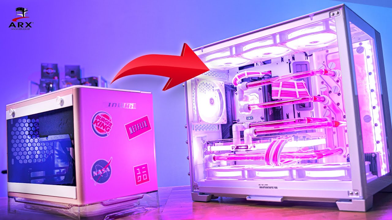 Rakit Custom Watercooling Imut! PCnya Serba PINK!