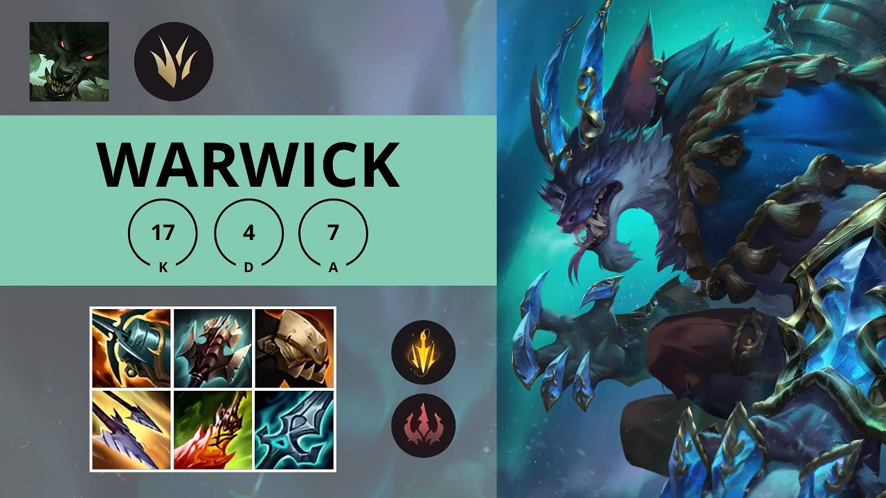 WARWICK JUNGLA 🔥17/4/7 | League of Legends | Oro