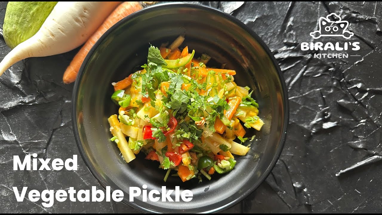 Crispy Nepali Achar Recipe | Spicy Radish, Carrot & Cucumber Pickle