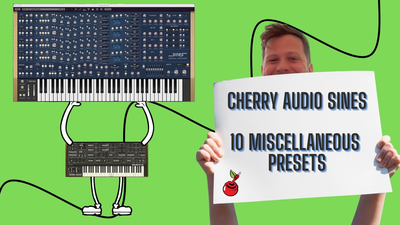 Cherry Audio Sines 10 Miscellaneous Presets #notalking  #noeffects  #cherryaudio #synth