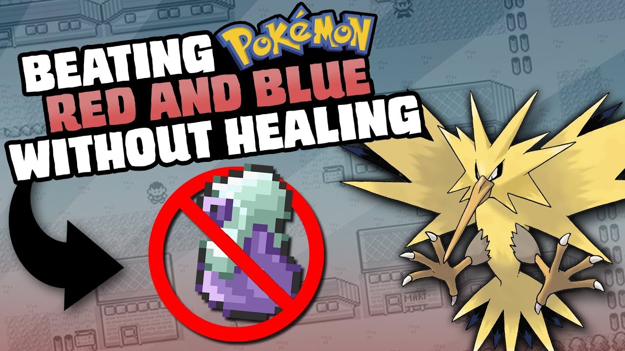 HOW EASILY CAN YOU BEAT POKEMON RED/BLUE WITHOUT EVER HEALING?