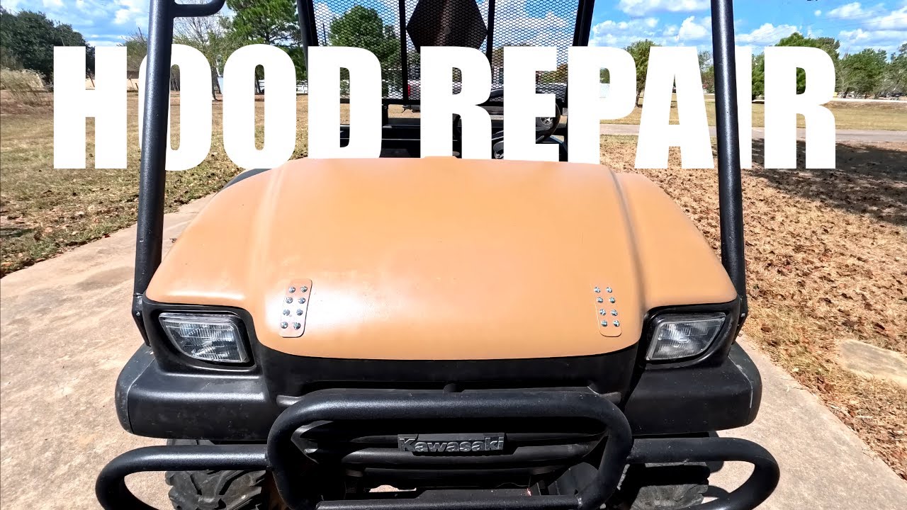 Kawasaki Mule 3010 hood hinges repair