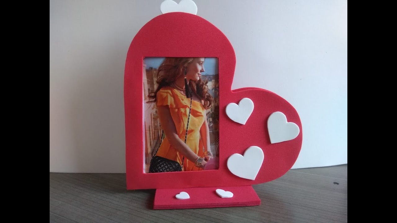 Porta retratos coração