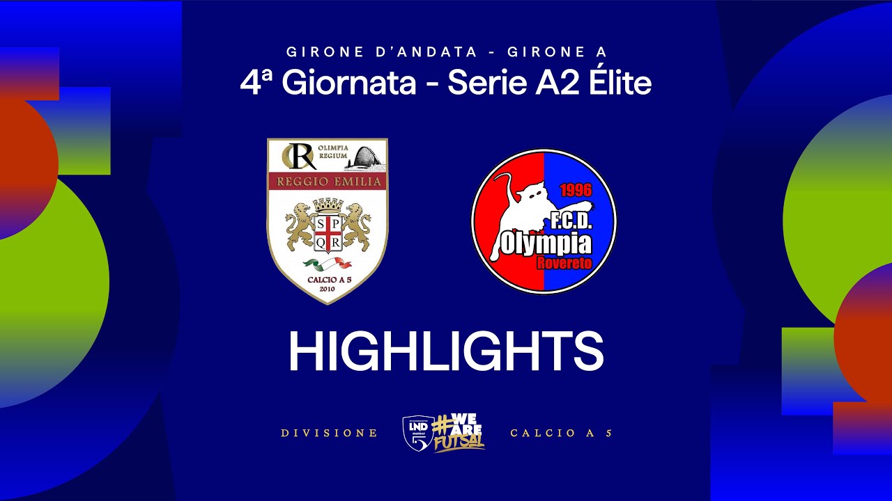 OR Reggio Emilia-D. E. Rovereto 4-0 | Gol e highlights | 4ª giornata | Serie A2 Élite 2025/26 - A