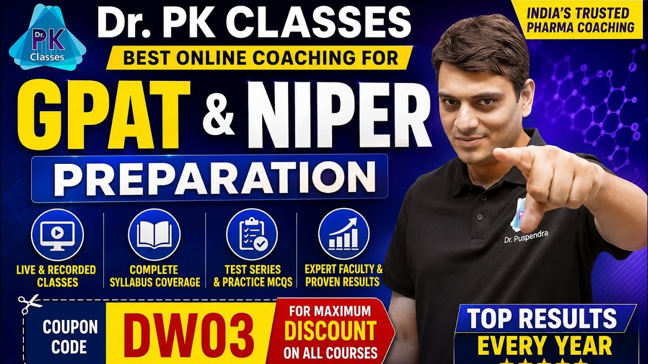 GPAT AND NIPER PREPARATION 2027 l BEST COACHING CLASSES FOR GPAT 2027 l GPAT PREPARATION 2027 l GPAT