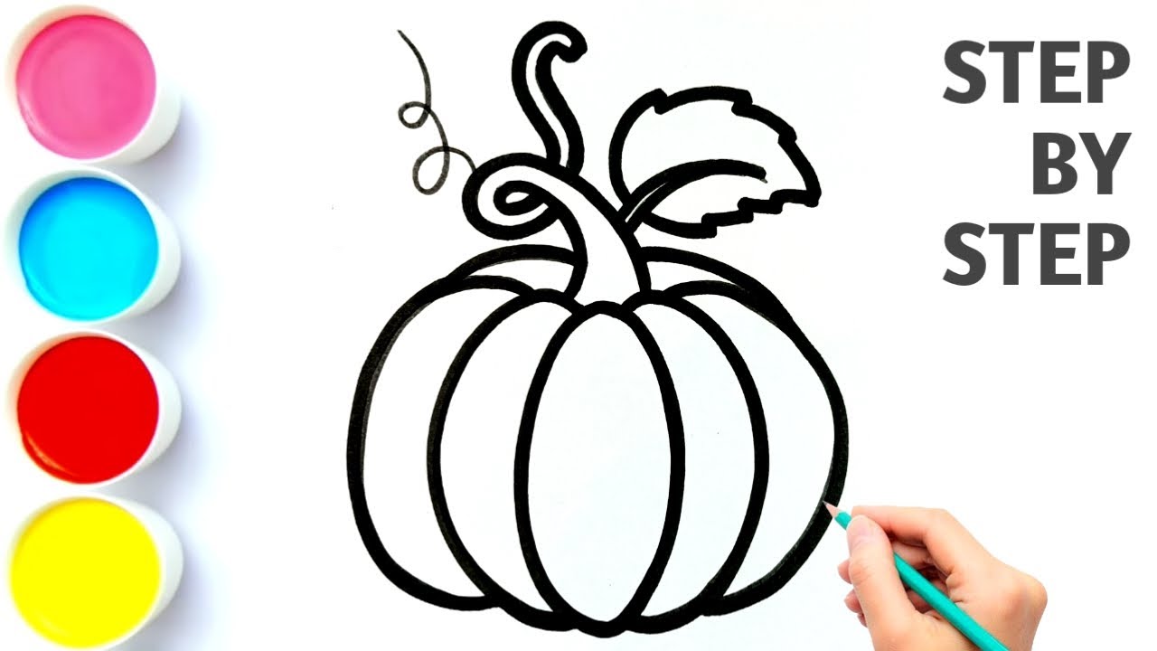 How to Draw a Pumpkin | Pumpkin Drawing | Pumpkin | Draw Smart