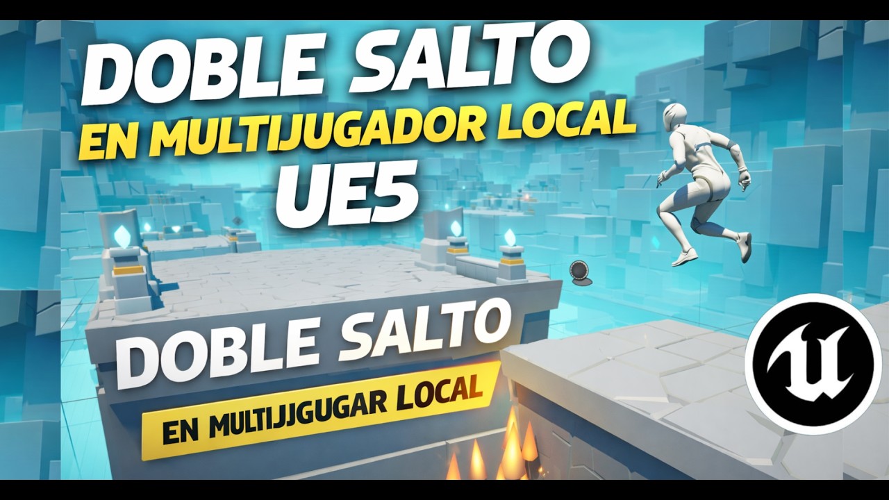💥 Así Implementé un Doble Salto en UE5 para Multiplayer Local