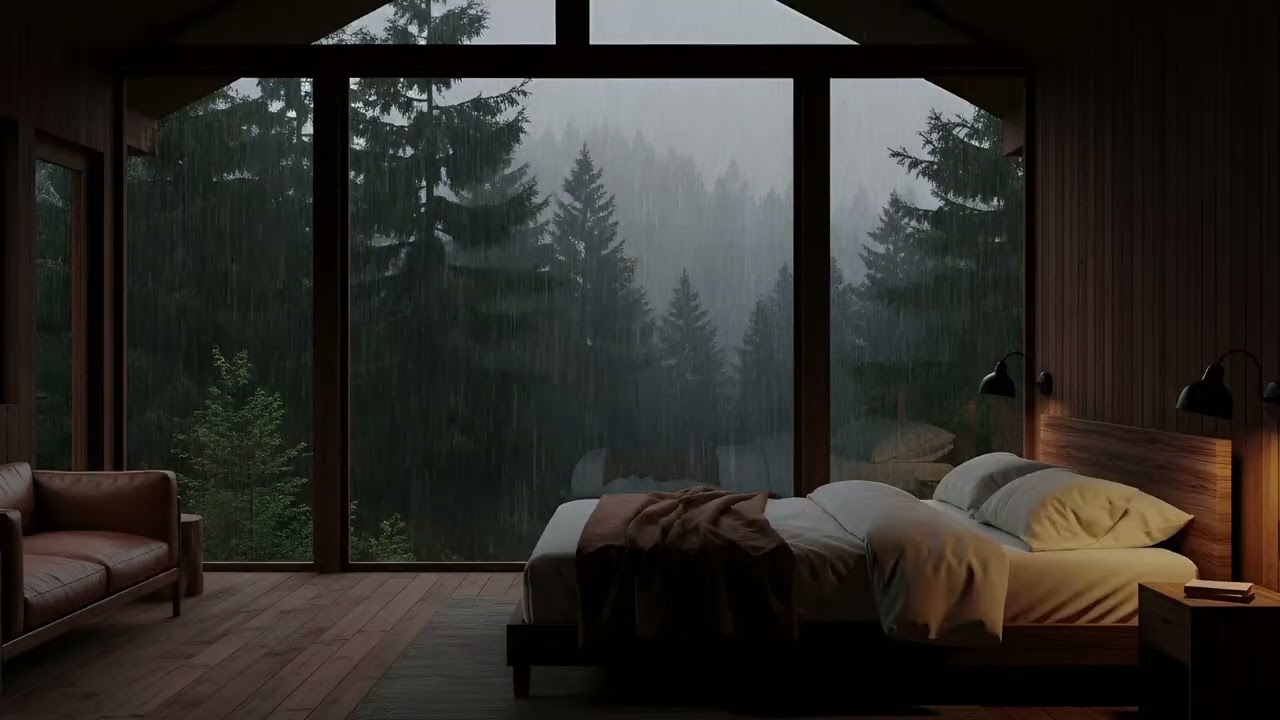 Rain Sounds for Instant Stress Relief and Deep Sleep | Peaceful Night Ambience to Relax Your Mind