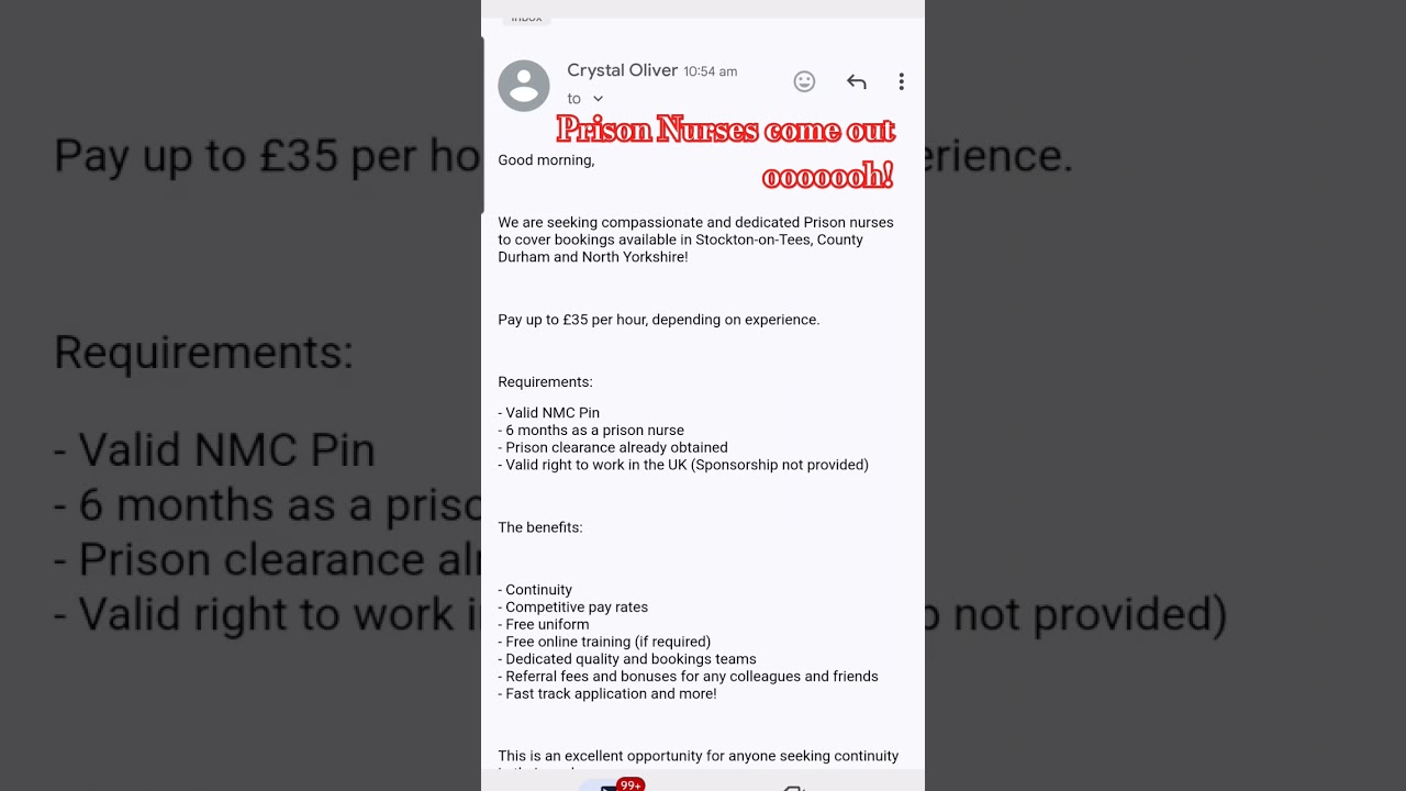 Some Nice Things  here.#nmc #nhsnurse #prisonnews #viral