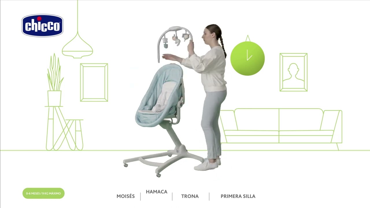 Chicco Baby Hug 4 en 1  Funciones