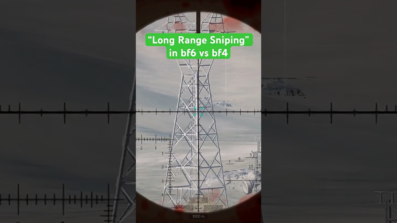&ldquo;Long Range Sniping&rdquo; is very different depending on which Battlefield you play #battlefield #sniping