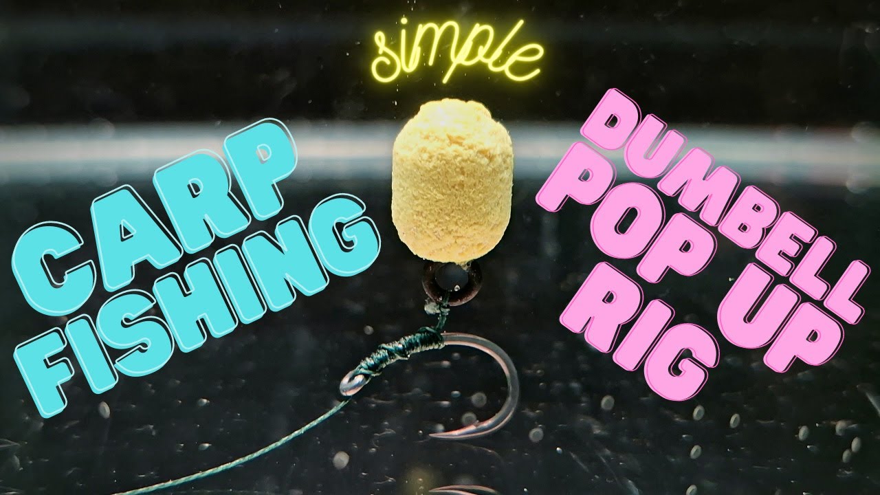 Simple Dumbell Pop Up Rig For Carp Fishing With Bait Screw