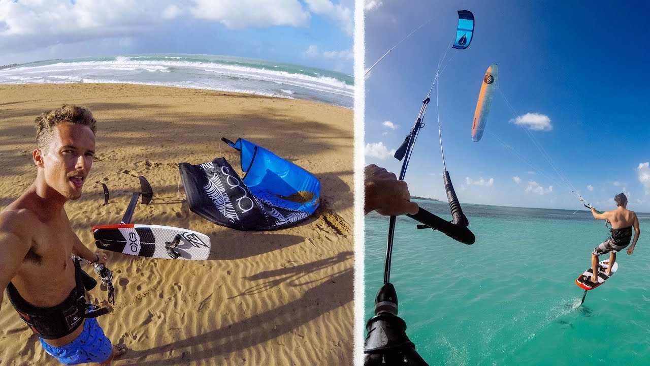 Kitefoiling Adventures In Puerto Rico! VLOG 54