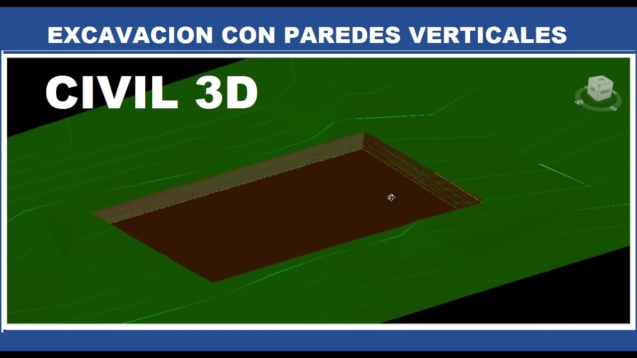 CIVIL 3D 2013 - (7/10) Excavación con Paredes Verticales