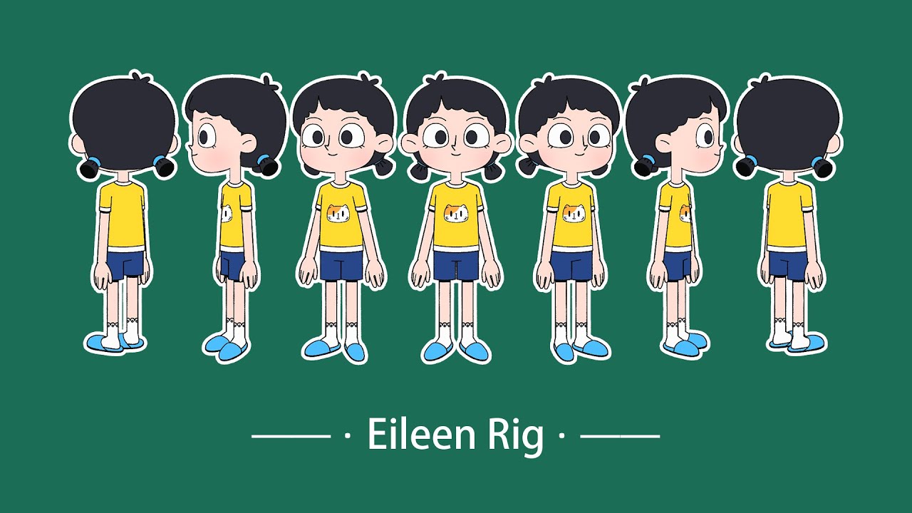 Eileen Rig｜Moho｜🖌️ Drawing Character + Creating Skeletons ｜Six hours of screen recording｜No Sound