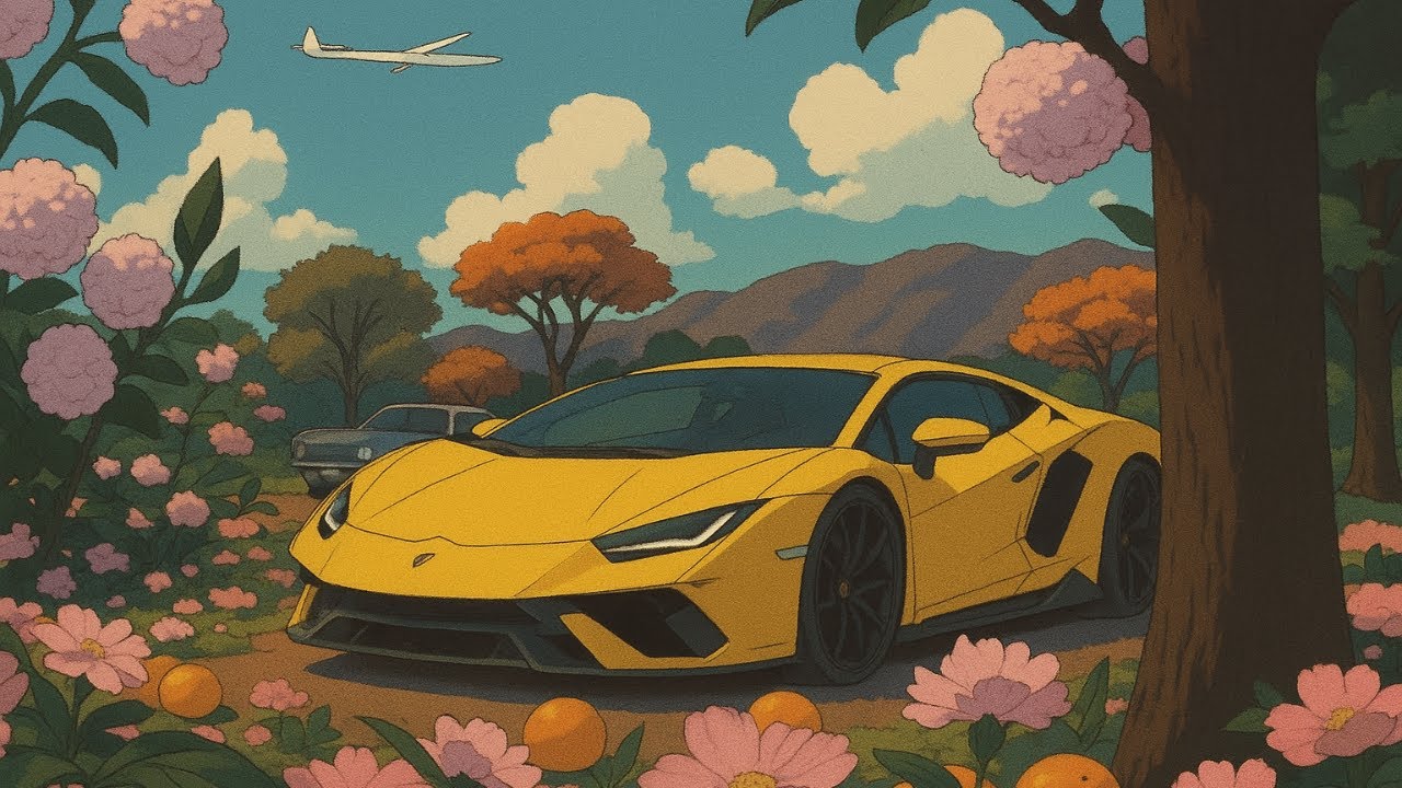 Lamborghini in Dreamland 🎧ྀི♪⋆.✮Dreamy Lofi Mix
