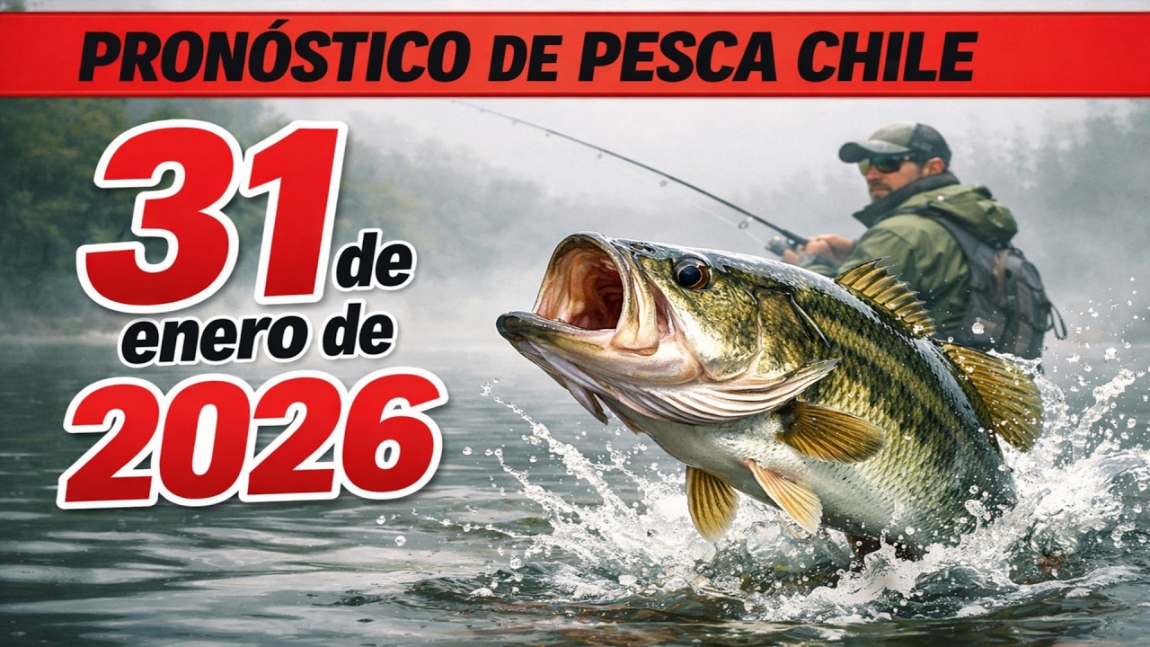 PROGNÓSTICO DE PESCA en CHILE para el 31 de ENERO de 2026 ¡A PESCAR SE HA DICHO!