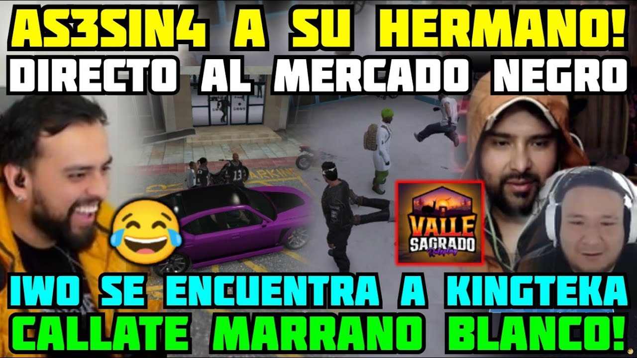 😂IWO AS3SIN4 A SU HERMANO DBK EN GTA!😂SE ENCUENTRA CON KINGTEKA "CALLA MARRANO BLANCO" BAJE DE PEPA!