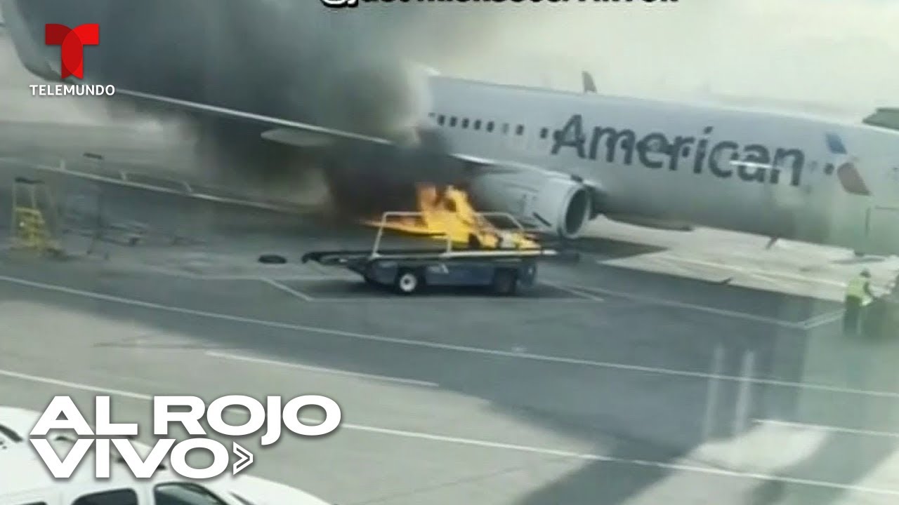 Accidente aéreo: avión de American Airlines arde en llamas tras aterrizaje de emergencia en Denver