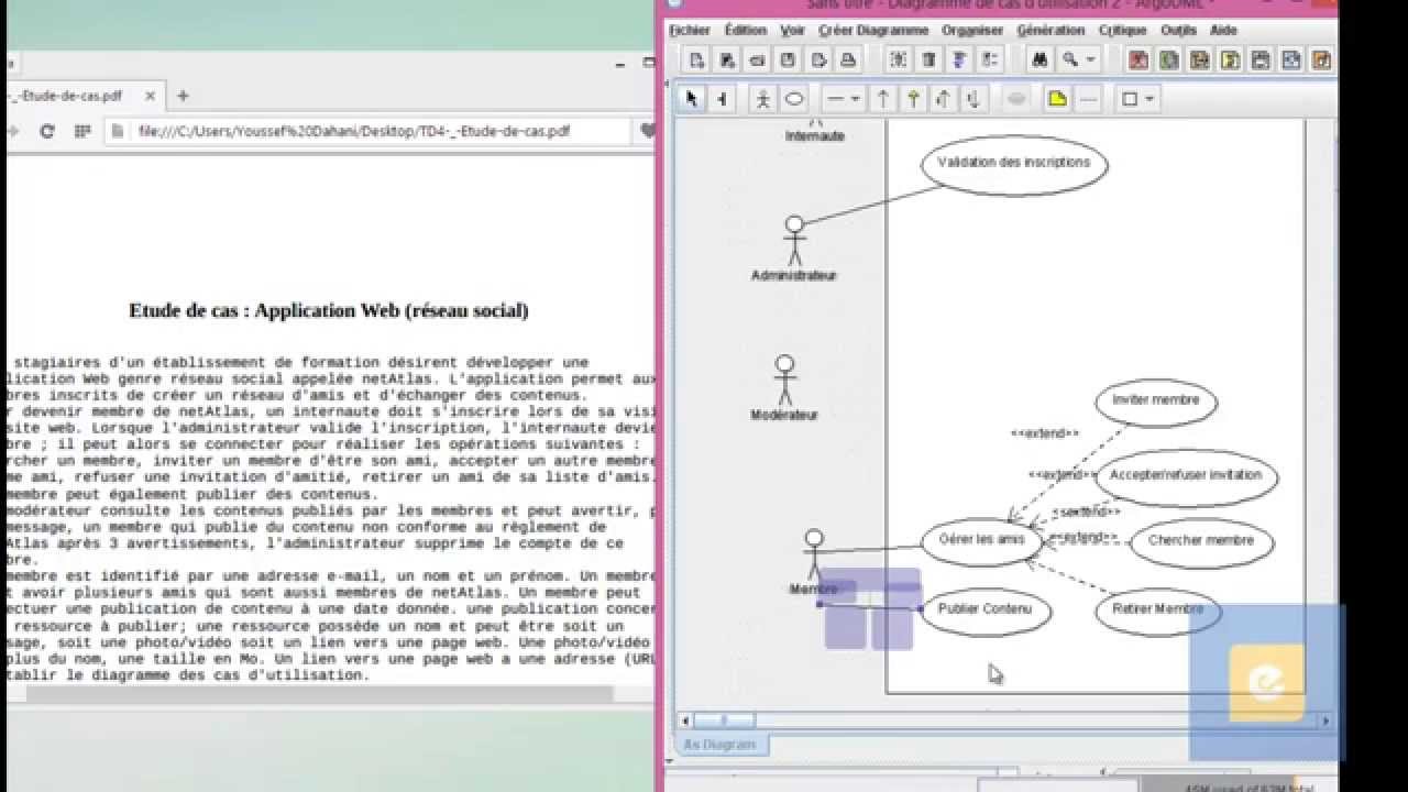 Exercice de synthèse : Diagramme de cas d'utilisation