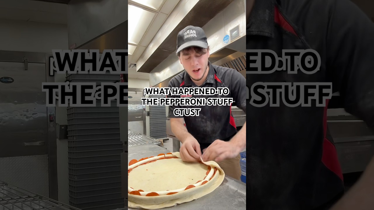 PEPPERONI STUFF CRUST WHAT HAPPENED?!?!? #pizza #youtube #youtubeshorts #viralvideo #cooking #food